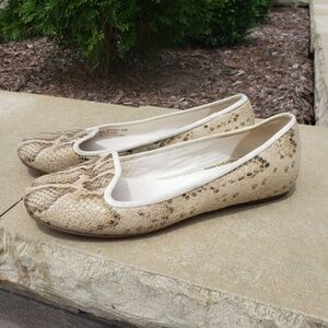 Cole Haan Nike Air Snakeskin Flats 6.5
